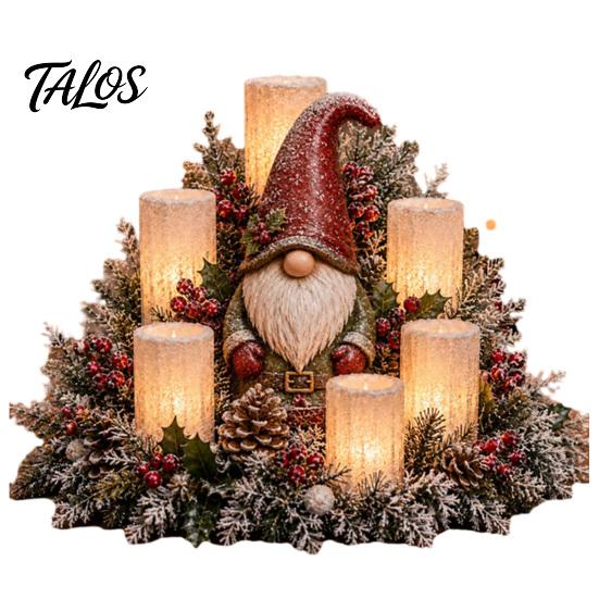 Christmas Table Centerpieces Lighted Centerpiece, Atmospheric Ornament with Warm Glow, USB Indoor Seasonal Displays Powered Plastic Crafts for Holiday