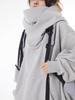 Unisex Trendy High-Collar Hooded Jacket with Velvet Lining for Social Anxiety