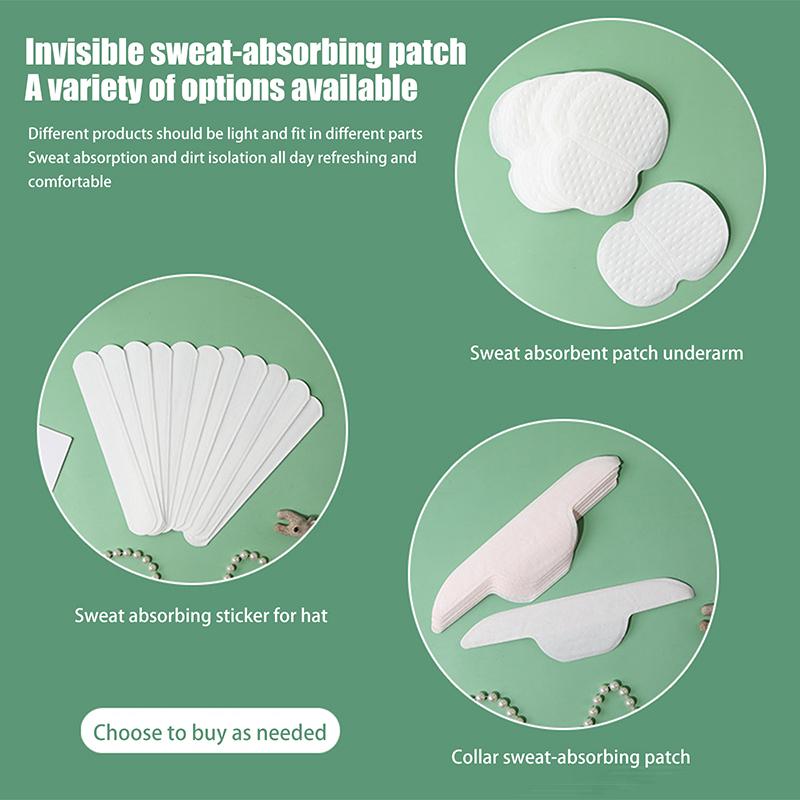 10/20 ks Podpažních vložek proti potu Absorpční vložky Mátová podpažní vložka Proti potu Nálepky do podpaží Antideodorantní vložky na oblečení