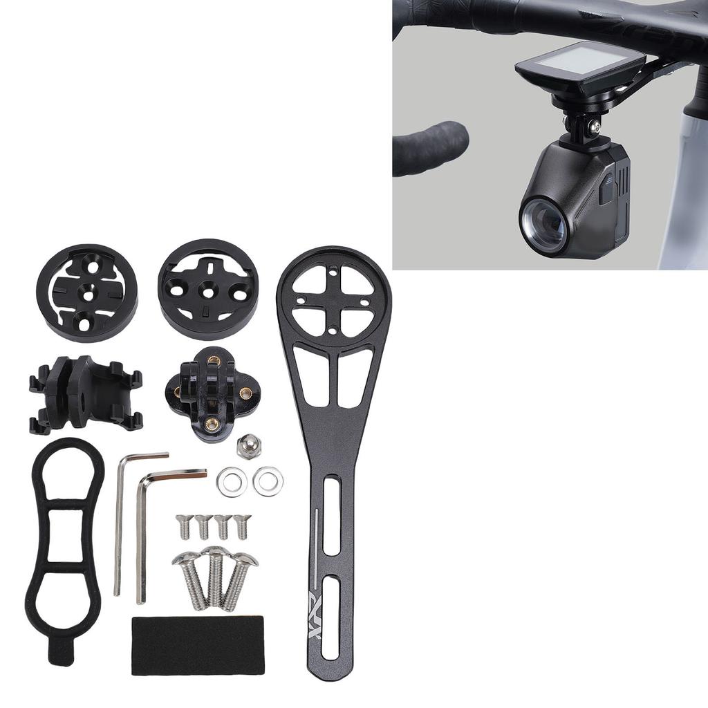 Handlebar Out Front Bike Cycling Computer Mount Extended Road Bike Computer Mount Adjustable Angle Aluminum Alloy