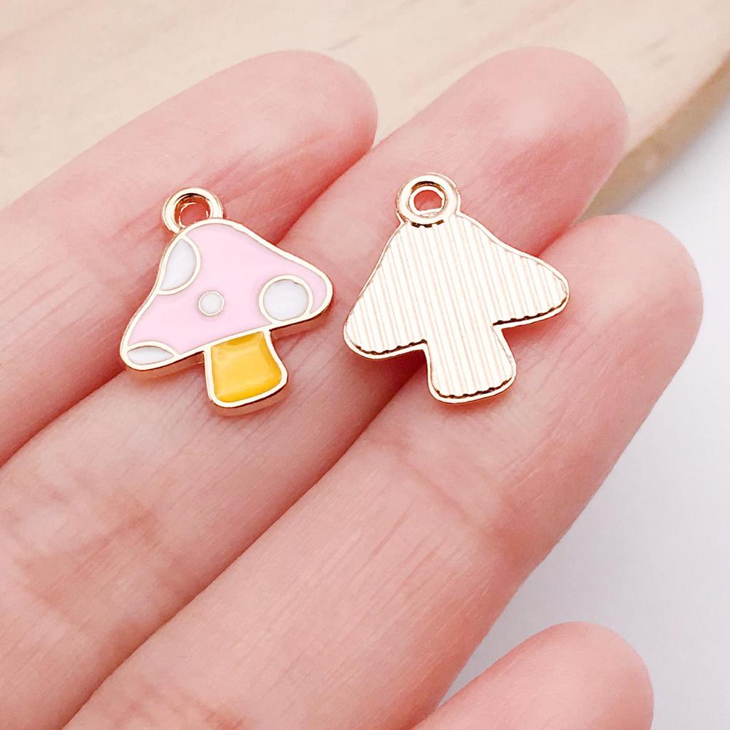 Mushroom House Oil Drop Pendant: 20 Styles for DIY Necklaces, Bracelets, Keychains & Jewelry Accessories