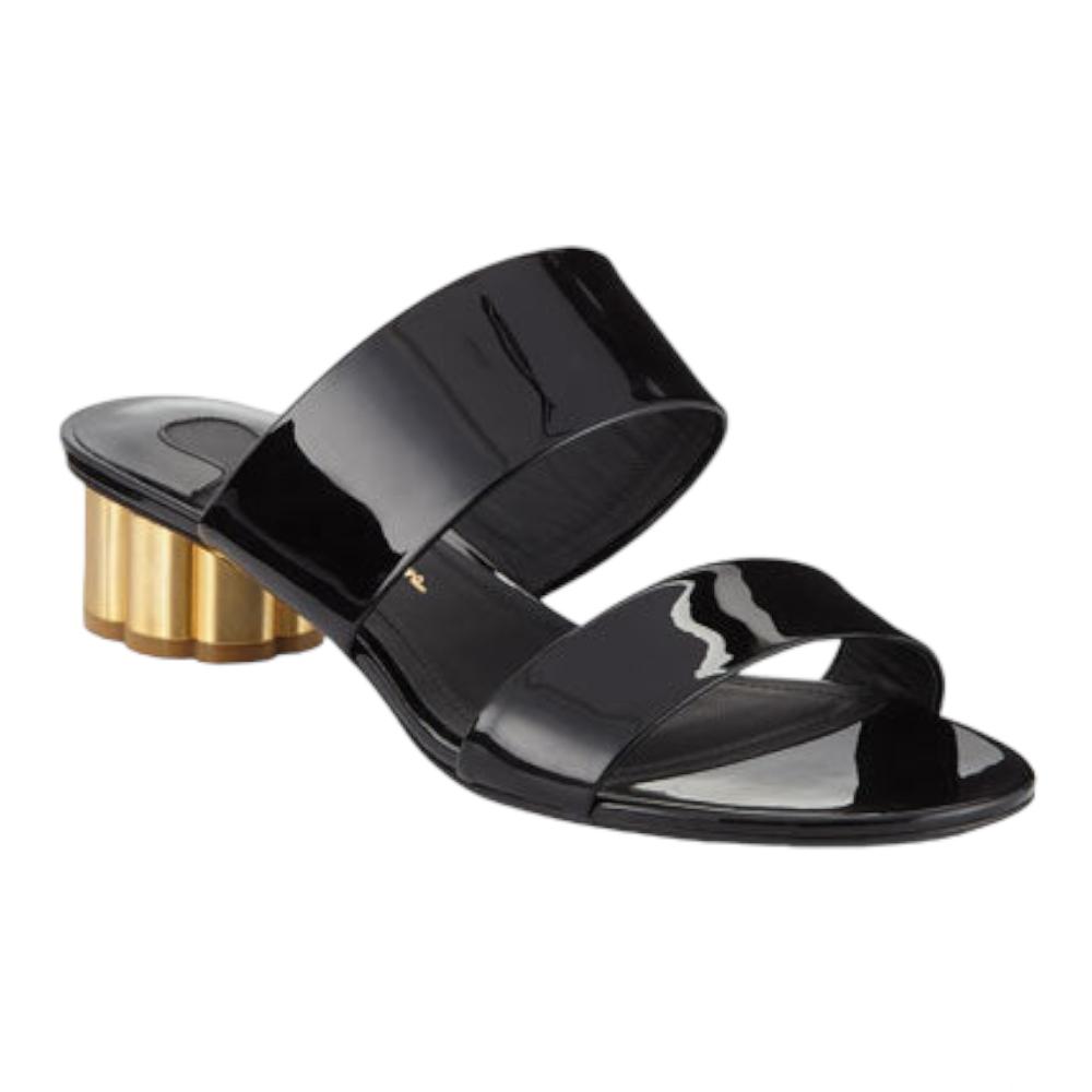 

Ferragamo SALVATORE FERRAGAMO Belluno Женские сандалии 0671048 Nero Лакированные сандалии мульти