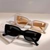 3pcs Women's Cat Eye Fashion Glasses Letter V Decorative Glasses Personalized Rectangular Small Frame Women's Driving Glasses