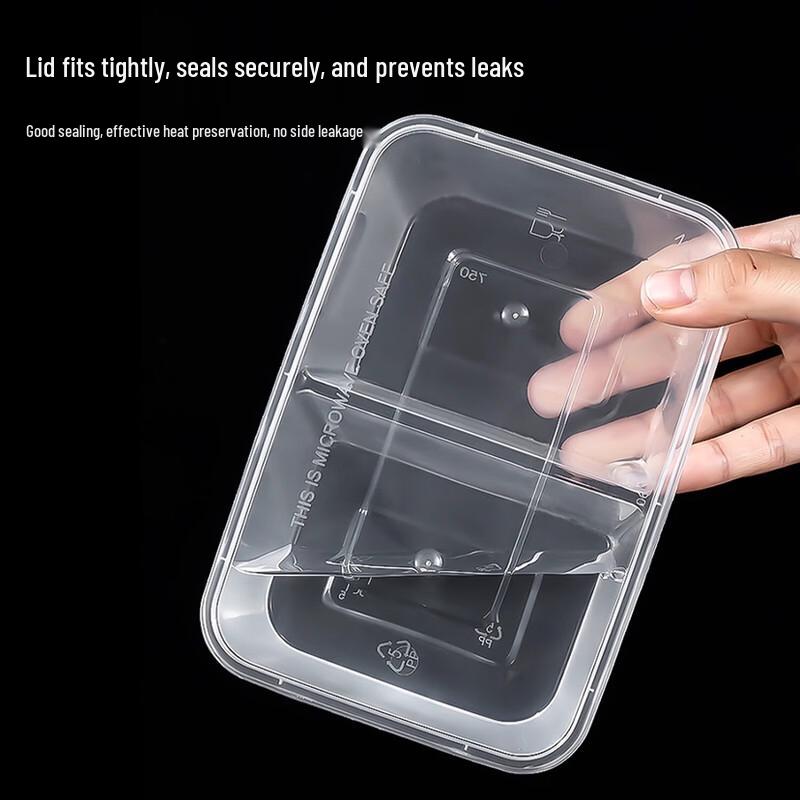 Rectangular Transparent Disposable Food Container