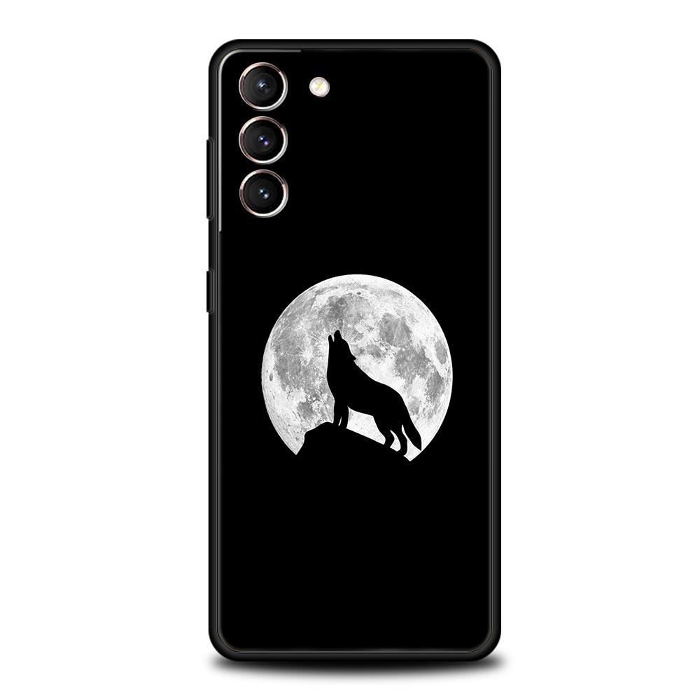 

Мягкий чехол для телефона Волк для Samsung Galaxy S25 Edge S24 Plus S23 FE S22 S21 S20 Ultra 5G S10 Черный Защитный чехол Samsung S10 Plus