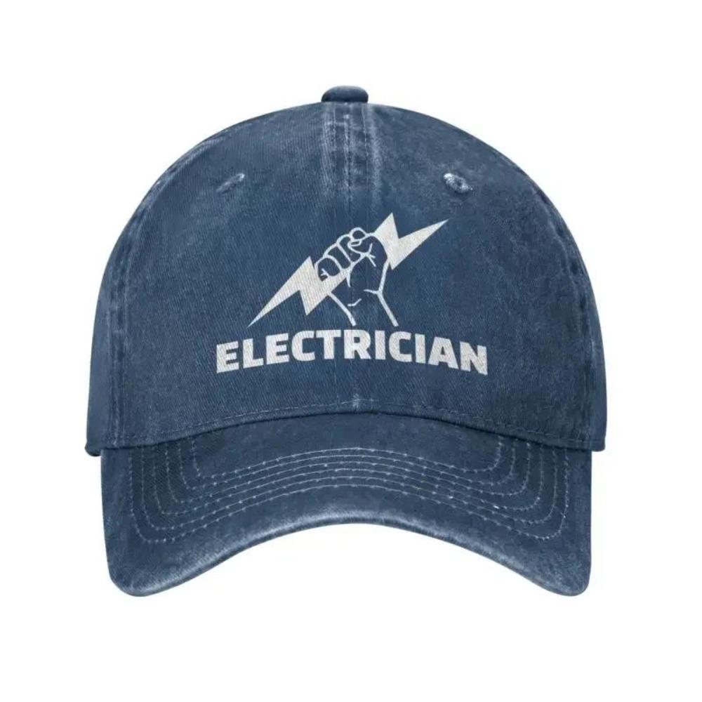 Personalized Cotton Electrician Baseball Cap Hip Hop Women Men's Adjustable Engineer Electrical Power Dad Hat Autumn