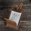 Crazy Horse Leather Suitable AirTag Tracker European American Trendy Retro Luggage Tag