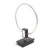 Short Wave Radio Antenna Stainless Steel Loop Antenna for Indoor Reception 2.3‑30MHz