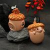 3D Pinecone Squirrel Silicone Candle Mold DIY Acorn House Squirrel Holding Pinecone Shapes Candles Gypsum Home Decor Gift