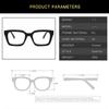 Ins Square Rice Nail Glasses Anti Eyestrain Glasses Gaming Eyewear Universal Frame for Women Men