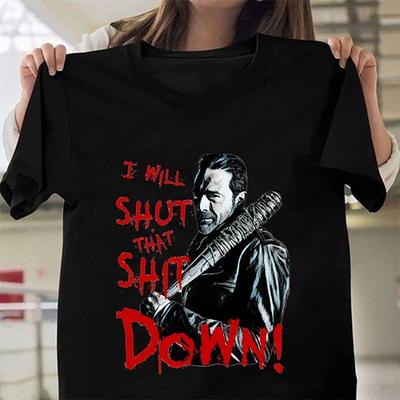Nowy T-shirt The Walking Dead Letni Chłodny Krótki Rękaw Unisex Modny Luźny T-shirt Top