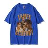 T-shirt Grafica Unisex Anni '90 James Beaufort Vintage Alta Qualità Moda T-shirt Unisex Casual Cotone Oversize Streetwear