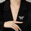 SKEDS Moda Squisita Spilla a Forma di Farfalla Full Crystal Per Donne Ragazze High-end Classica Strass Lucida Distintivi per Giacca Suit