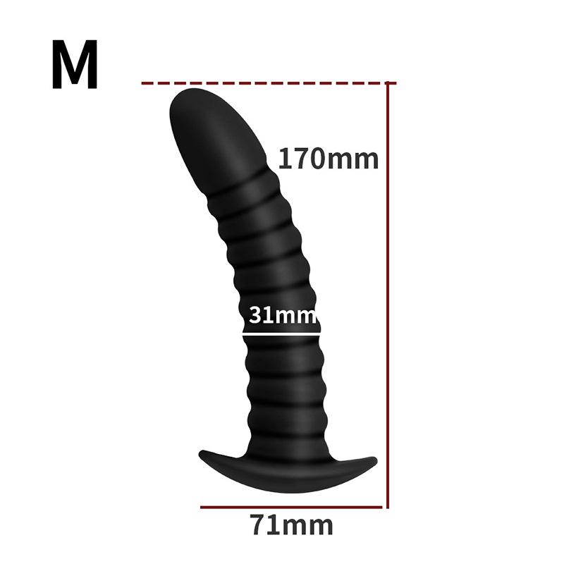 External Thread Anal Plug Tail Bead Toy for Women - SM Flirting Adult Sex Toy