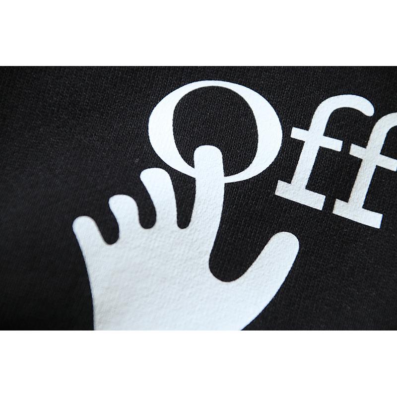 1292 Off-White 2025 Automne/Hiver Nouveau Sweat à capuche zippé pour hommes et femmes avec motif flèche peinture à l'huile imprimé