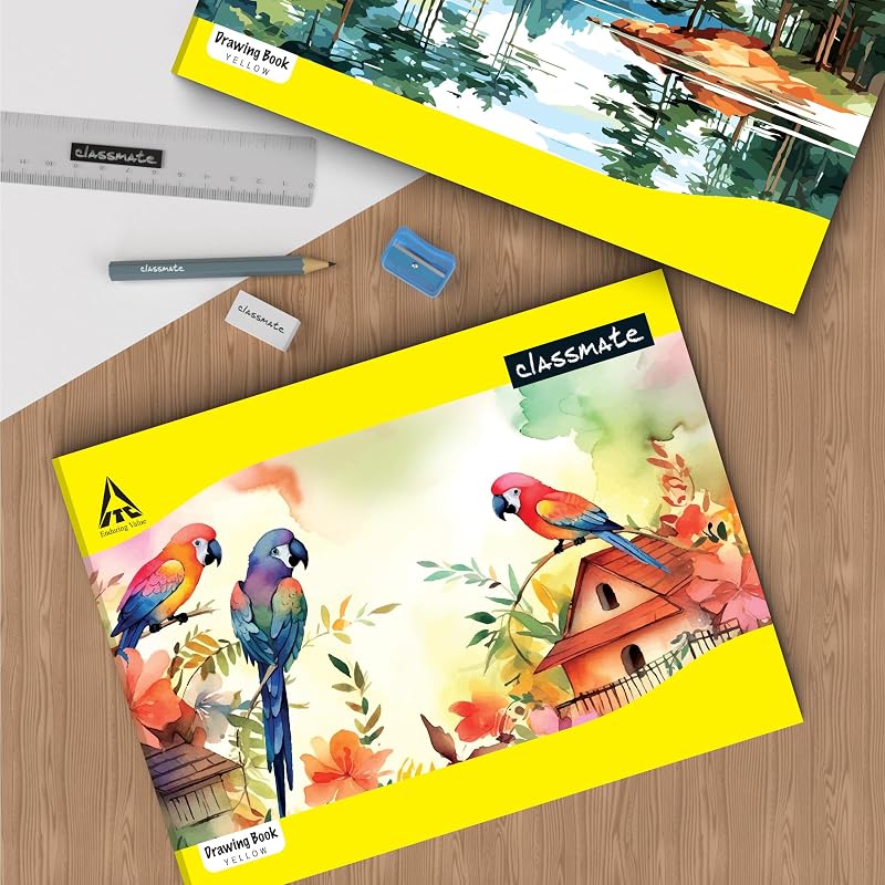 Classmate Drawing Book - A4, Soft Cover - Pack Of 12
