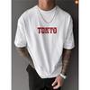 [ Comfortable Choice ] HOT Mens Short Sleeve T Shirt Double Sided Print Skin Friendly Comfy Tokyo Racing Car Graphic Athletic Leisure Wear