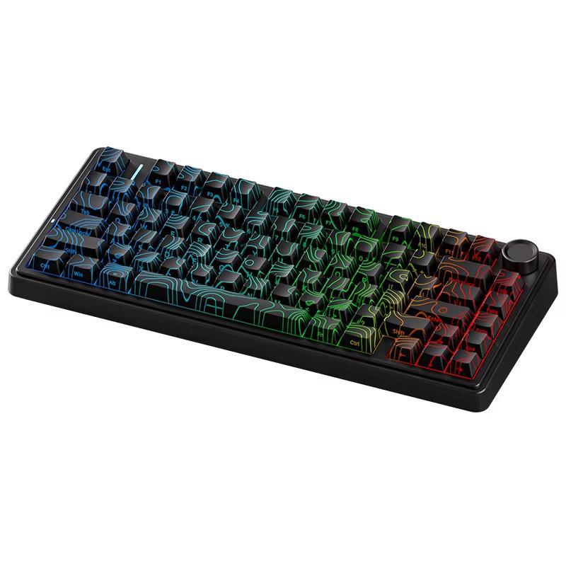 Wolfspider F75max Tri-Mode Wireless RGB Mechanical Gaming Keyboard with Customization and Side Engraving.