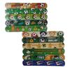 12Pcs Soccer Glove Pattern Slap Bracelets Kids Wristband Football Snap Bracelet