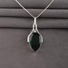 Chrome Diopside Gemstone 925 Sterling Silver Handmade Green Stone Pendant 2.7" For Her VPP-2-4
