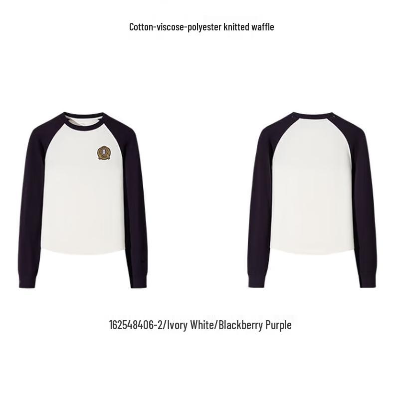 

ANTA Women s Colorblock Raglan Long Sleeve T-Shirt M