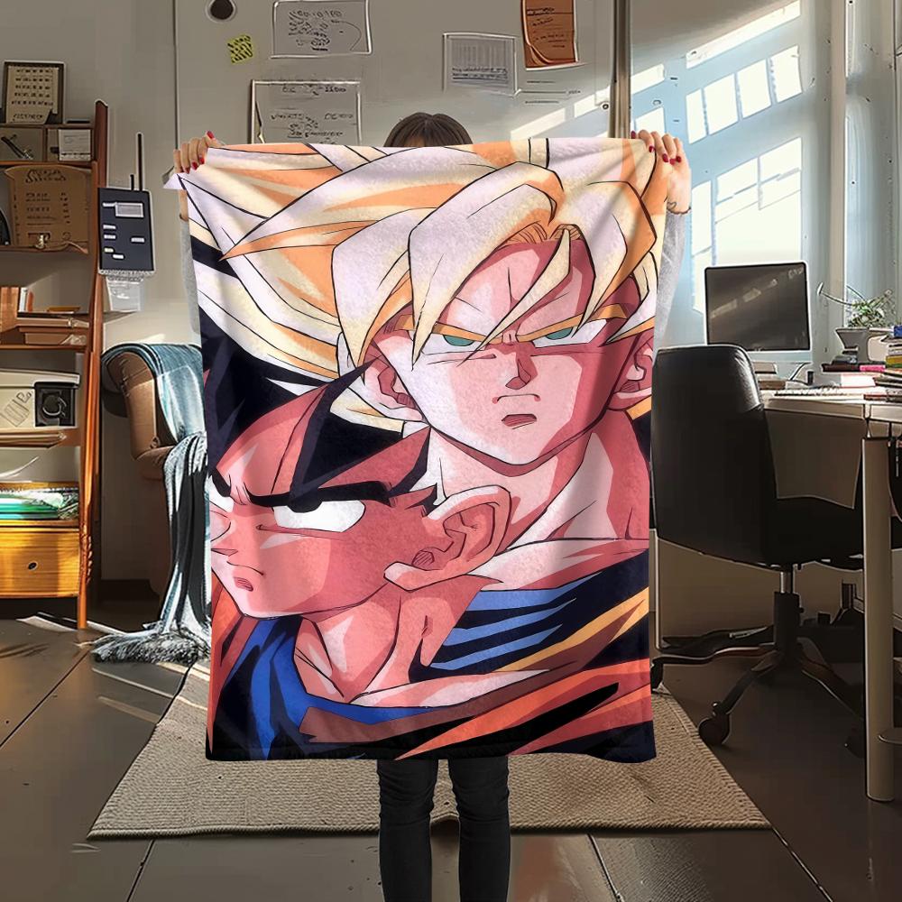 

Dragon Ball character Wukong Print Flannel Blanket,High quality Comfortable for All Seasons,Home Decor,Warmth and Comfort,Perfect for Christmas Gifts 80cm x 120cm