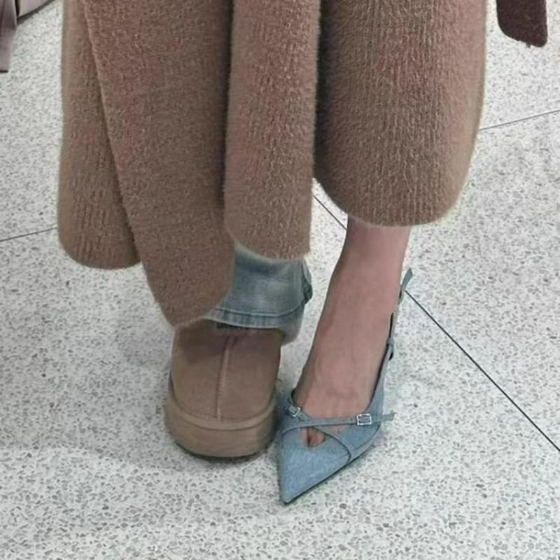 Fashion New Style Luxury Designer Summer Women Sandals Fashion Elegant Pointed Toe Singbacks Shoes Ladies Outdoor High Heel Sandals