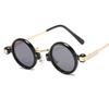 Vintage Small Round Steampunk Sunglasses for Men New Luxury Brand Fashion Punk Sun Glasses for Male Eyewear Shades