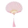 Elegant Lace Flower Hand Fan with Foldable Design Perfect for Daily Use Festivals Parties and Dance Performances
