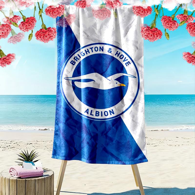 Brighton Print Beach Towel, Large Soft Quick Dry Towel for Beach Camping Swimming