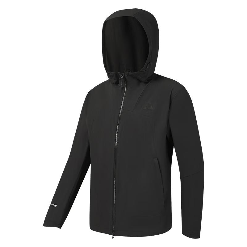 

FILA Men s Hooded Packable UV Protection Windproof Woven Jacket L