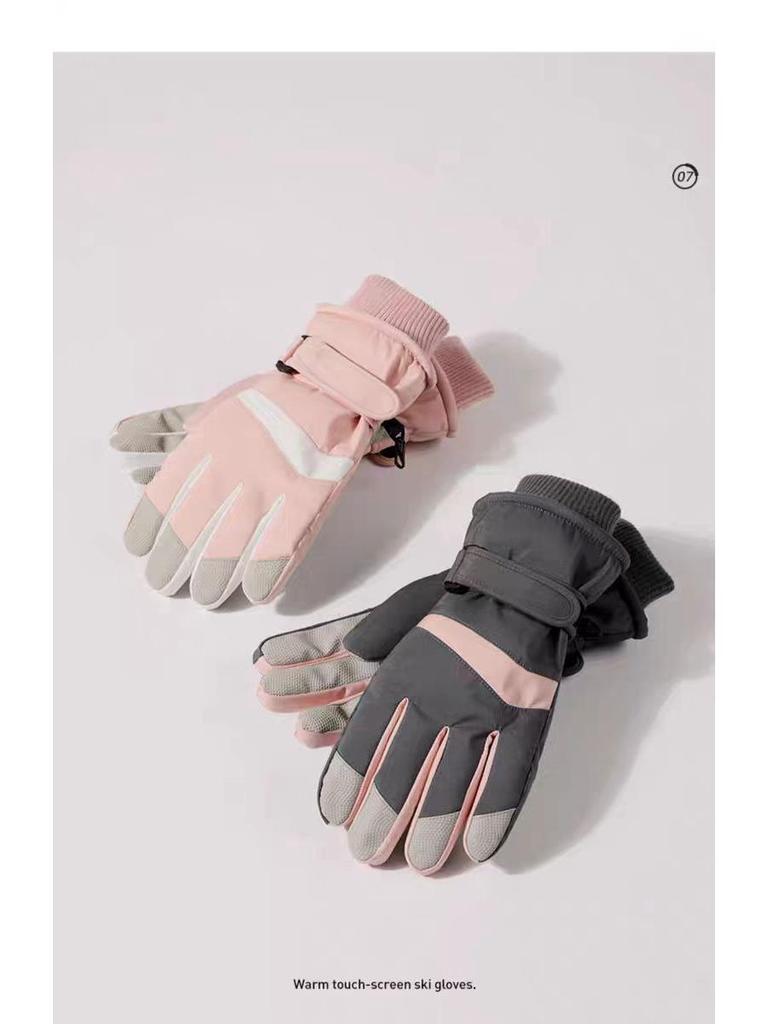 Unisex Ski Gloves: Warm, Waterproof, Fleece-Lined for Outdoor Snow Play, Cold Protection, Travel, Japanese Style, Cycling.