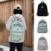 Women Casual Backpack College Wind Large-capacity Corduroy Travel Bag Student School Bag Female High Student Bookbag