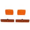 4PC Side Marker Light and Turn Signal Light Housings 56001378 Replacement for   YJ