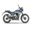 Royal Enfield "Skyline Blue Scram 411 Right & Left Side Panel With Sticker"