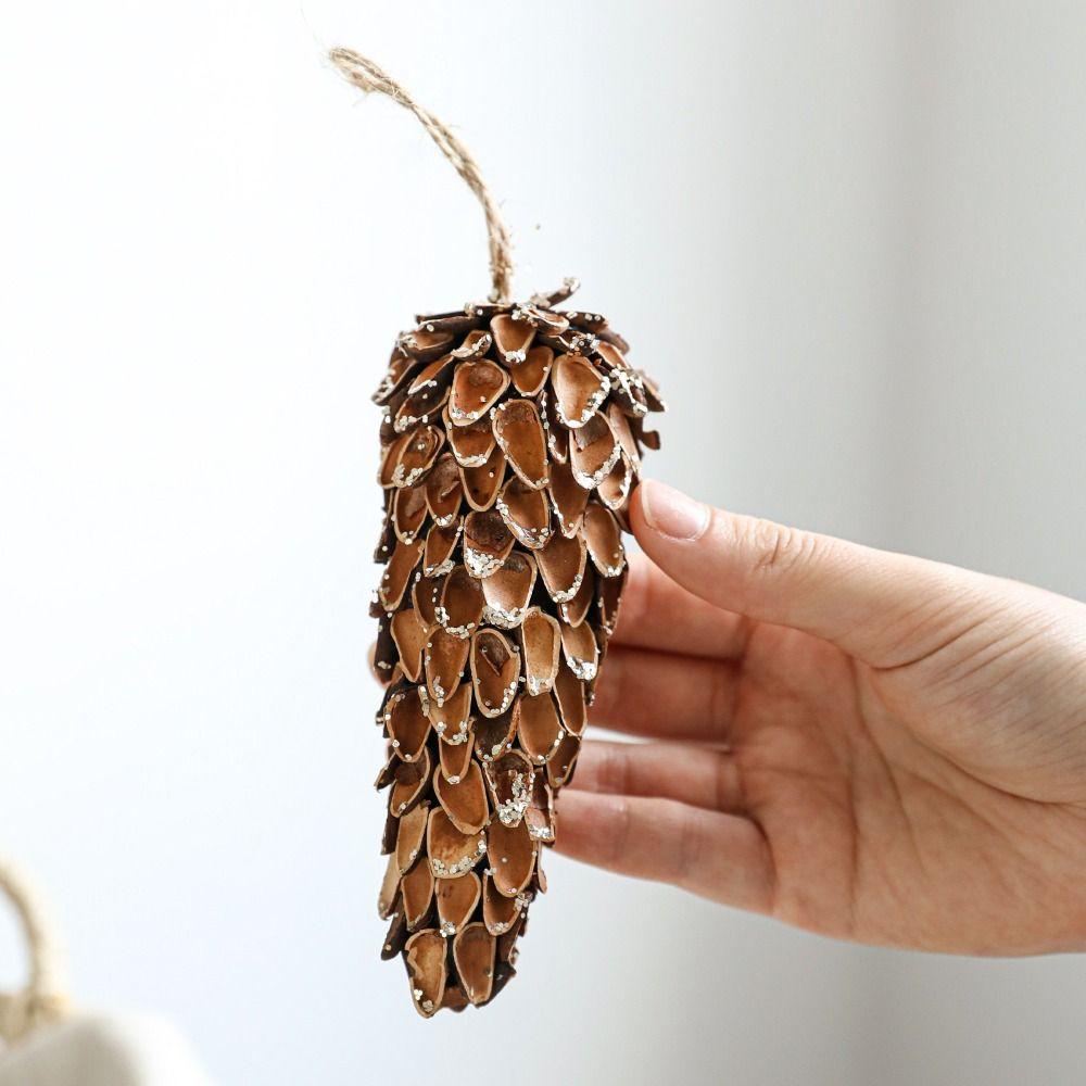 Foam Christmas Tree Decorations DIY Simulated Pinecone Pendant  Merry Christmas Decor