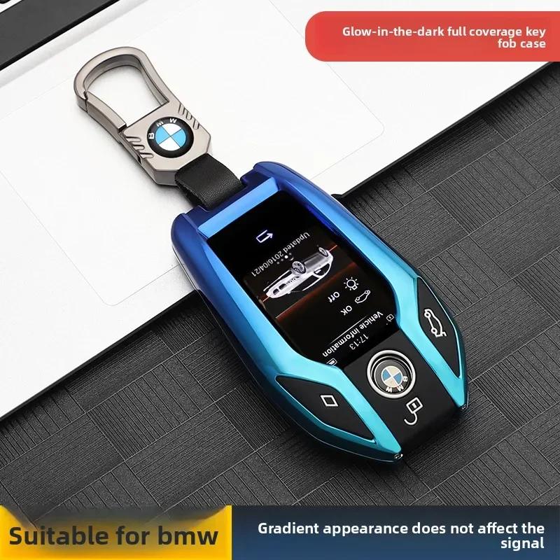 LED Display Car Key Case Cover For BMW 5 7 Series G01 X3 G02 X4 G05 X5 G07 X7 G12 G11 G30 G32 G31 i8 I12 I15 Car Bag