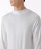 MUSINSA STANDARD Tencel Slim Mock Neck Long Sleeve T-Shirt [White]