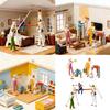 Construction Worker Set Adds Charm To Dioramas And Shelf Displays Resin Handmade Workmen Figurines For Craft Projects