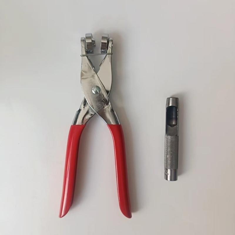 Robuste 200 Stück 12 mm Eisen-Ösen mit Flansch, floralem Design und Ösen-Zange, geeignet für Leder-, Canvas- und Bastelprojekte