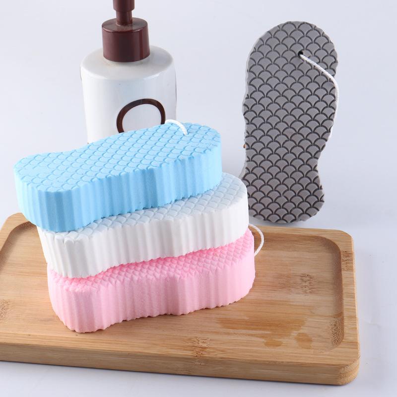 Set Of Sponge For Washing, Bath, Peeling, Exfoliating, Fish Scale, 4 Pieces