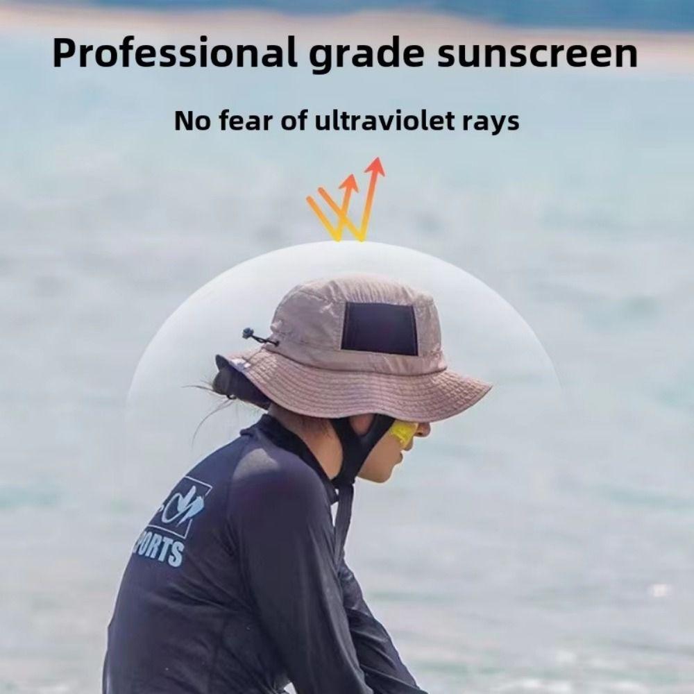 Breathable Sunscreen Fisherman Hat UPF50+ Summer Bucket Hat Lighweight Beach Surf Cap  Women