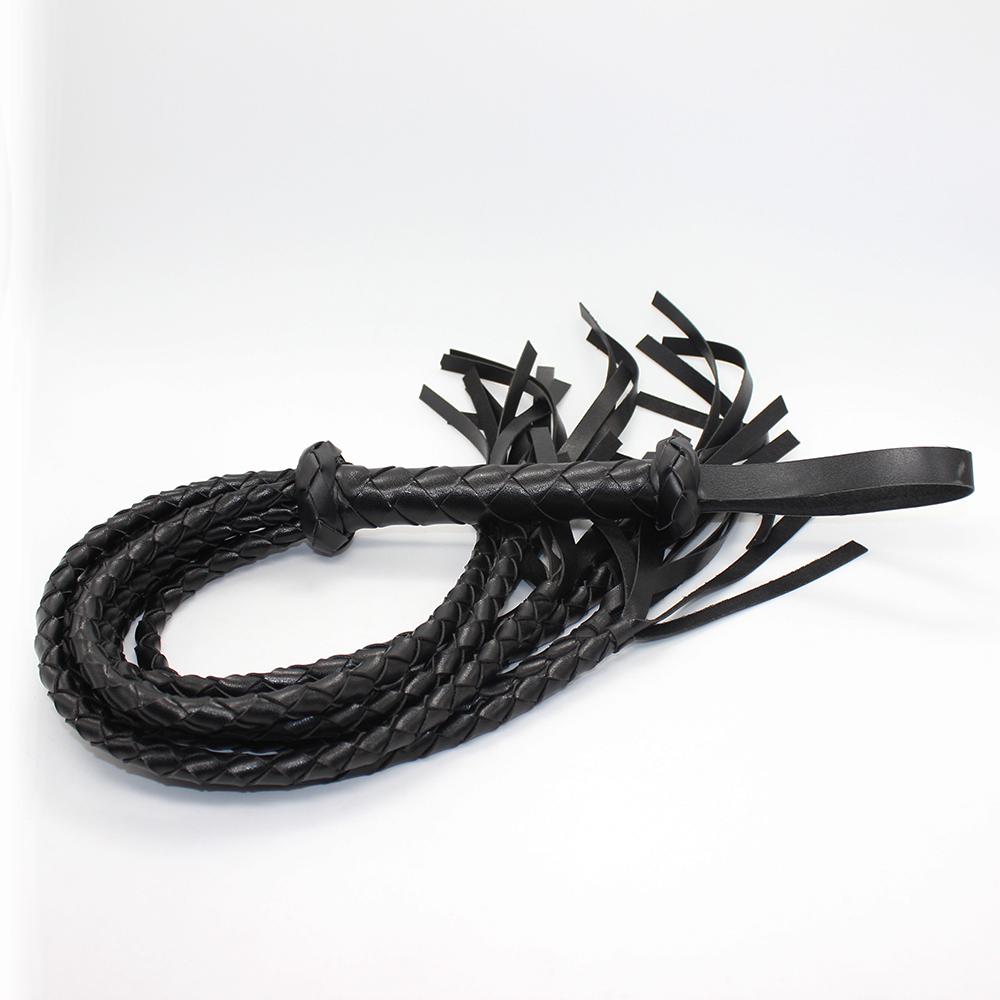 Whip BDSM Sex Toys Flap Butt Twist Braid 62+16cm PU Couple Game Props Bondage Cosplay