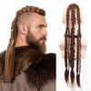 Long Viking Hair Extensions Clip In Handcrafted Braids Pony Tails  Renaissance Warrior Accessories
