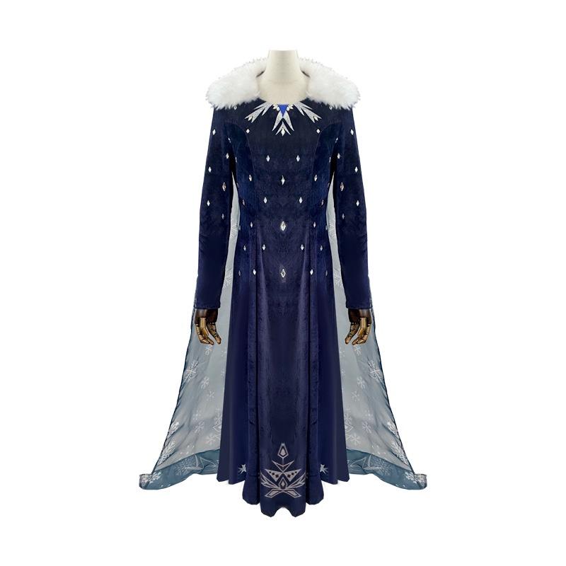 Kostým pro Cosplay Ledové dobrodružství Elsa Princezna Plná sada S ledovými šaty Sněhového miminka