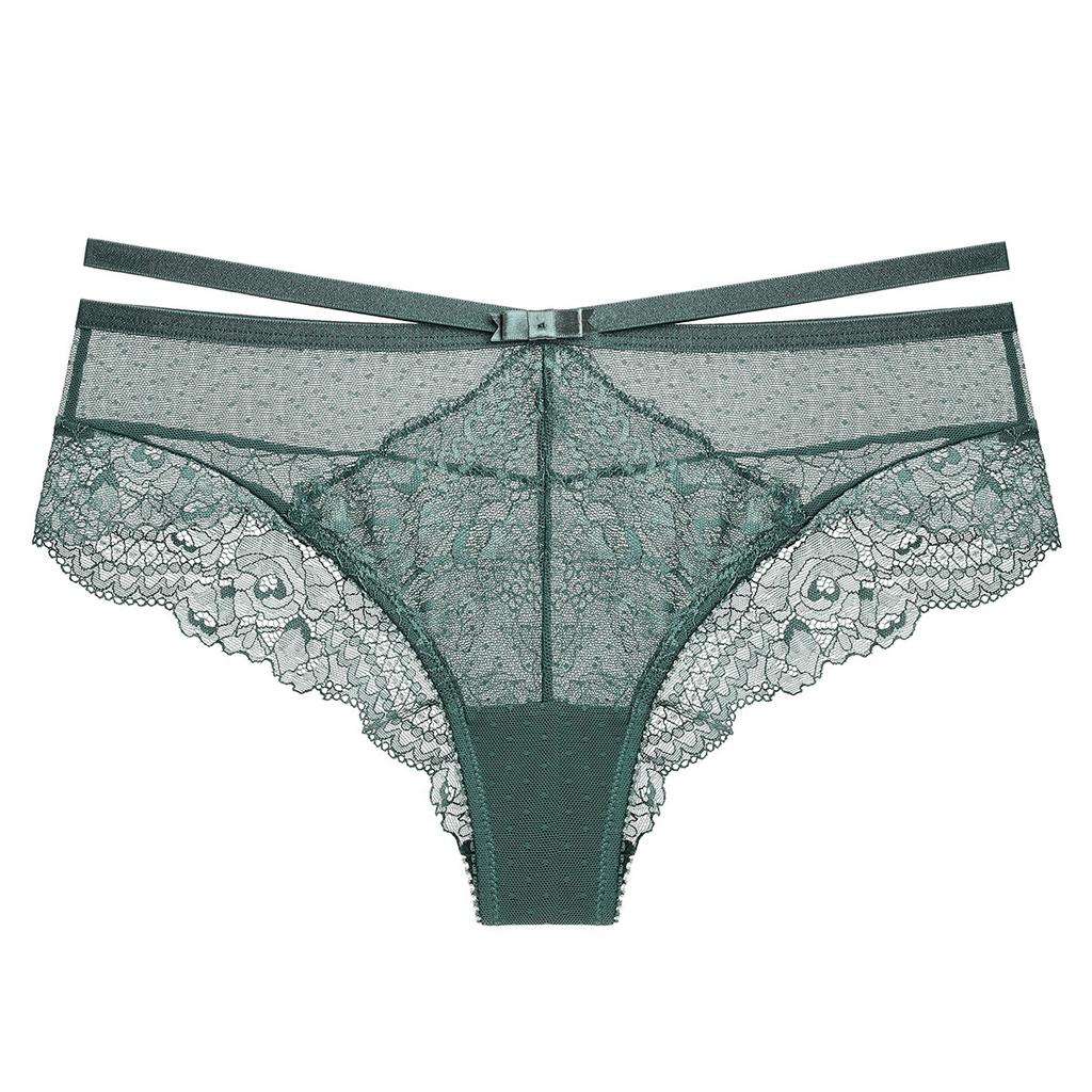 Sexy Breathable Lace Panties Hollow Personality Charming Pure Desire Low Waist Large Size Women's Briefs