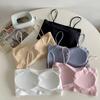 Nahtloser Damen-BH mit schönem Rücken Eis-Seide Einreihiges Camisole Tube Top Mädchen Schülerin Entwicklungsphase Weste Unterwäsche