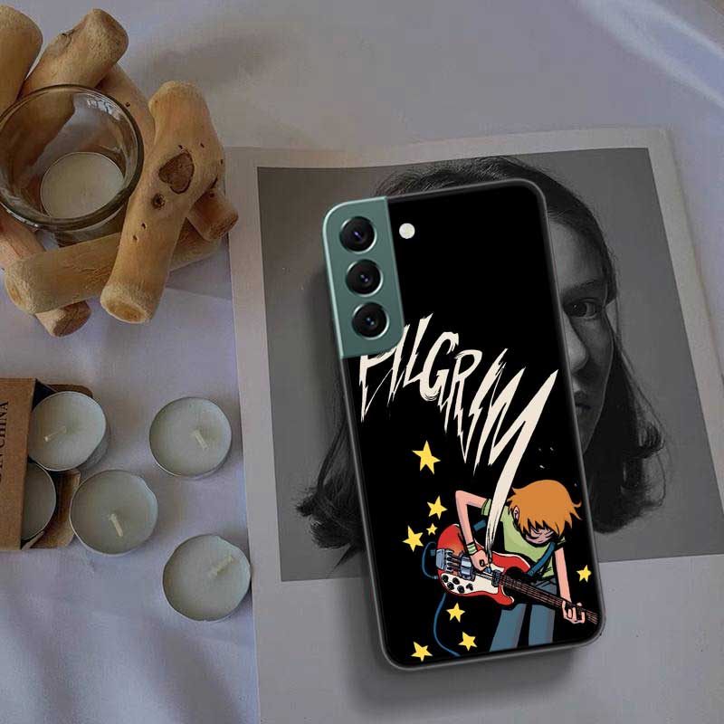 Scott Pilgrim Anime Phone Case For Samsung Galaxy S22 S25 Ultra S21 S10 Plus S26 Edge S20 S23 S24 FE Cover Silicone Soft TPU