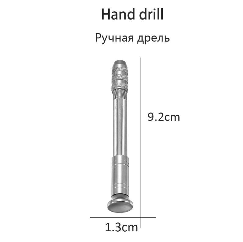 Metal Hand Drill Equipments UV Resin Mold Tools Set and Handmade Jewelry Tool with 0.8mm-3.0mm Drill Screw for Resin Casting