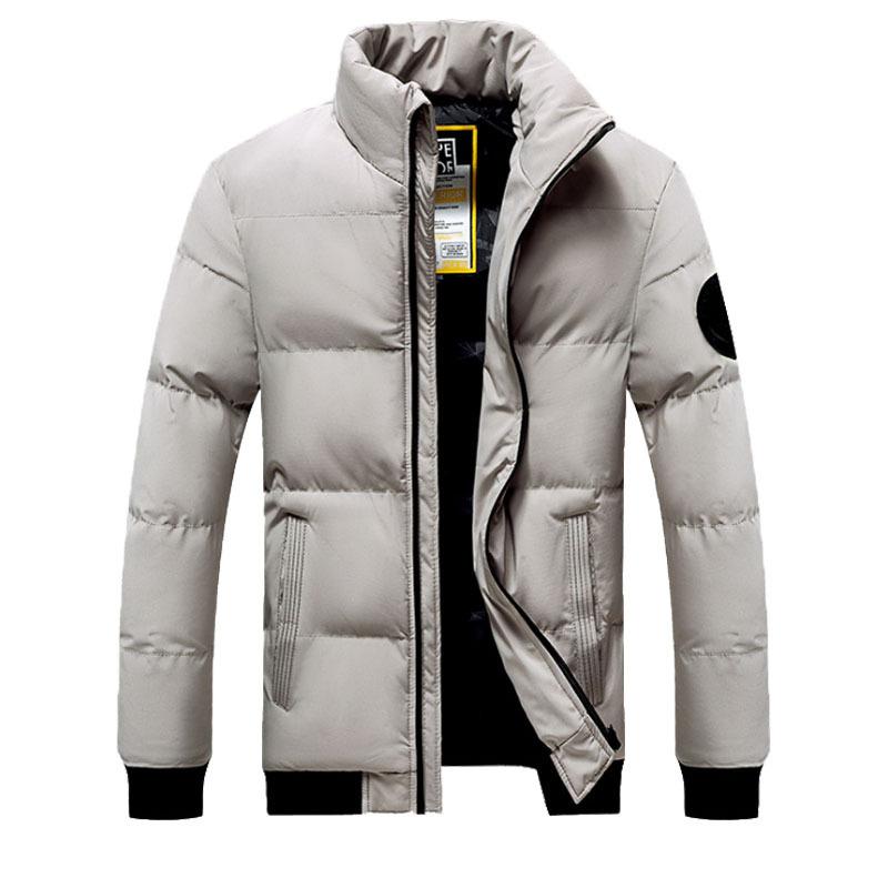 Spring and Autumn New cotton-padded clothes Season Thickened Feather Rong cotton-padded clothes Short cotton-padded jackets Men's collarless jackets